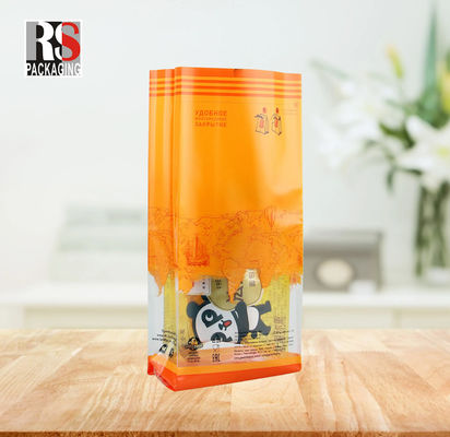 Personalizado Snack Alto Transparente Doces Quadrado Baixo Saco Superfície Impressão Exquisita