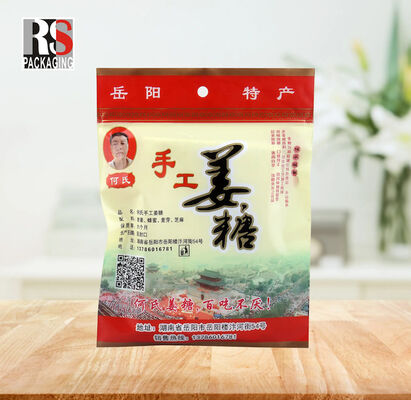 Sacos laminados de armazenamento de alimentos com fecho de fechadura Sacos de armazenamento de alimentos com fecho de fechadura