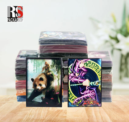 Cartão de jogo personalizado Manga de superfície padrão Impressão de logotipo personalizado Opções de cores múltiplas